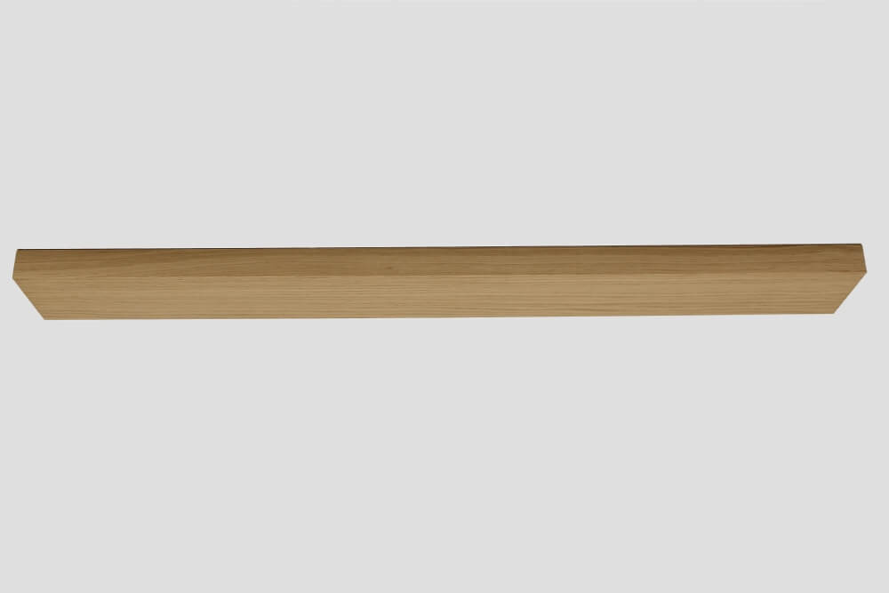 Houten plafondbalk voor lampen 170 cm | Natuurlijk eiken