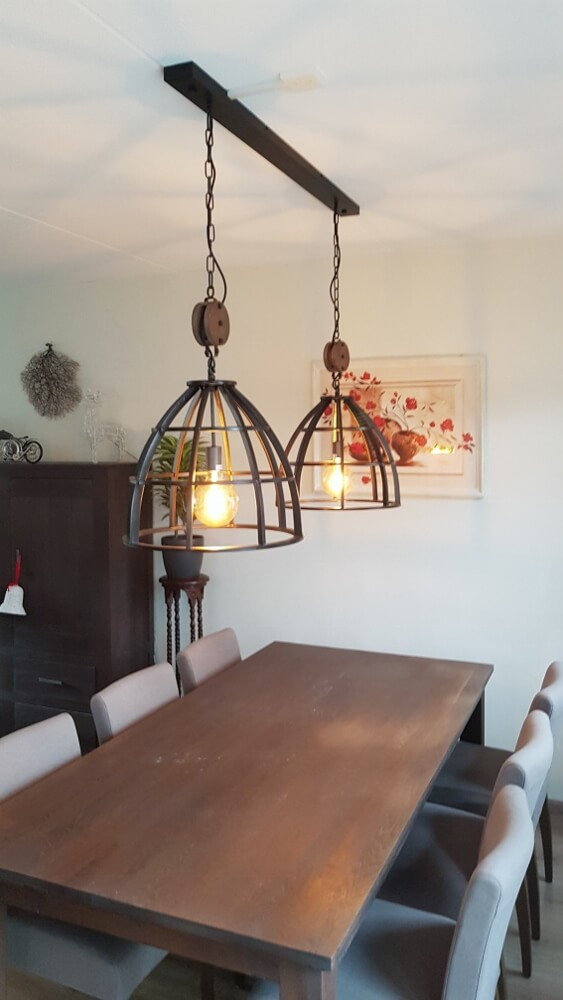 Stalen plafondbalk BASIC LINE voor lampen 100 x 9 cm | Zwart