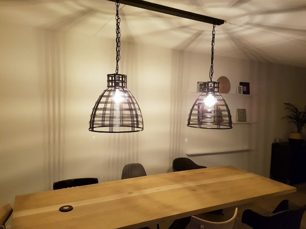 Stalen plafondbalk PRO LINE voor lampen 100 x 8 cm | Wit