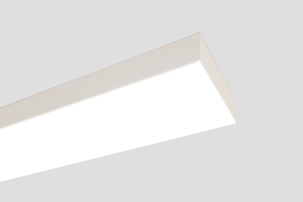 Stalen plafondbalk PRO LINE voor lampen 70 x 9 cm | Wit