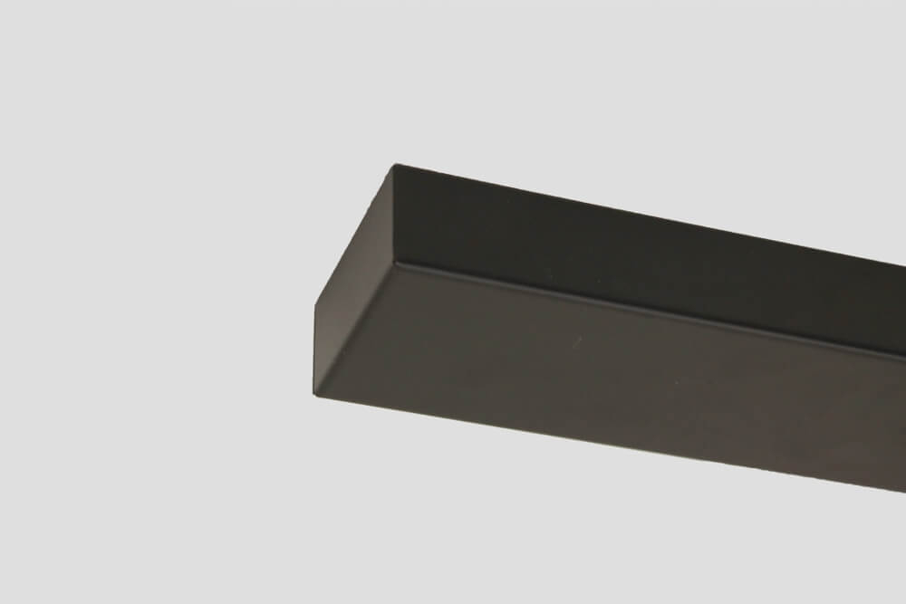 Stalen plafondbalk PRO LINE voor lampen 200 x 8 cm | Zwart