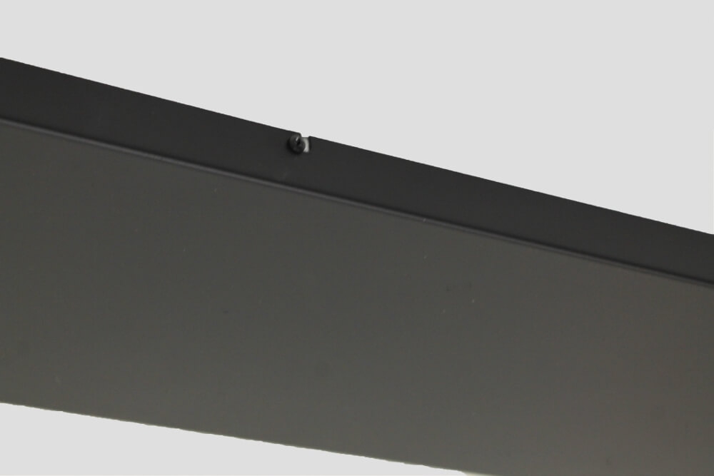 Brede stalen plafondbalk PRO LINE voor lampen 160 x 25 cm | Zwart