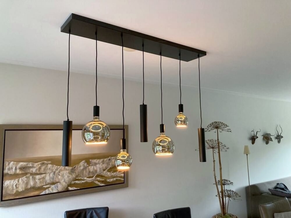 Brede stalen plafondbalk PRO LINE voor lampen 100 x 25 cm | Wit