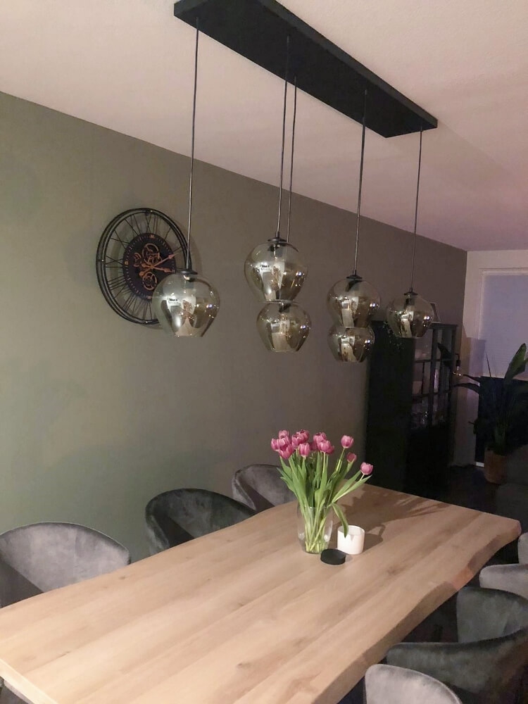 Brede stalen plafondbalk BASIC LINE voor lampen 100 x 25 cm | Zwart