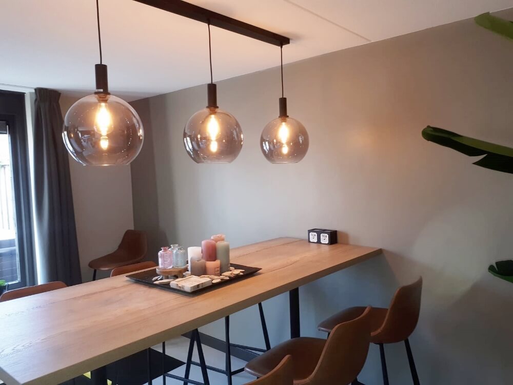 Stalen plafondbalk BASIC LINE voor lampen 100 x 9 cm | Zwart