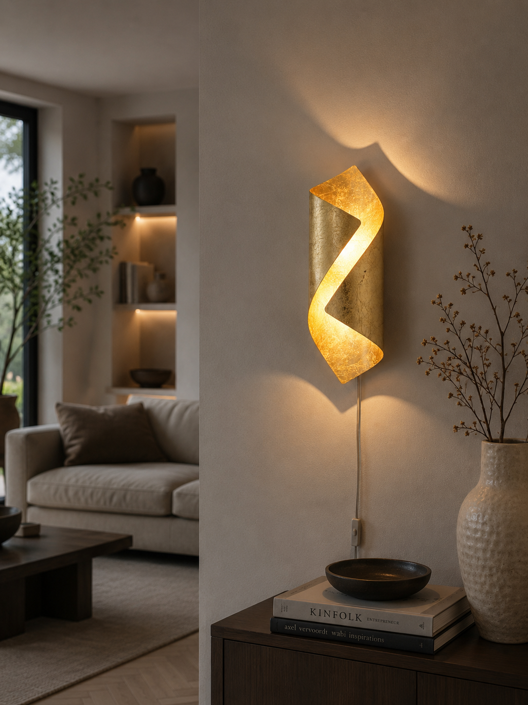 Stijlvolle wandlamp LATIA | Goud
