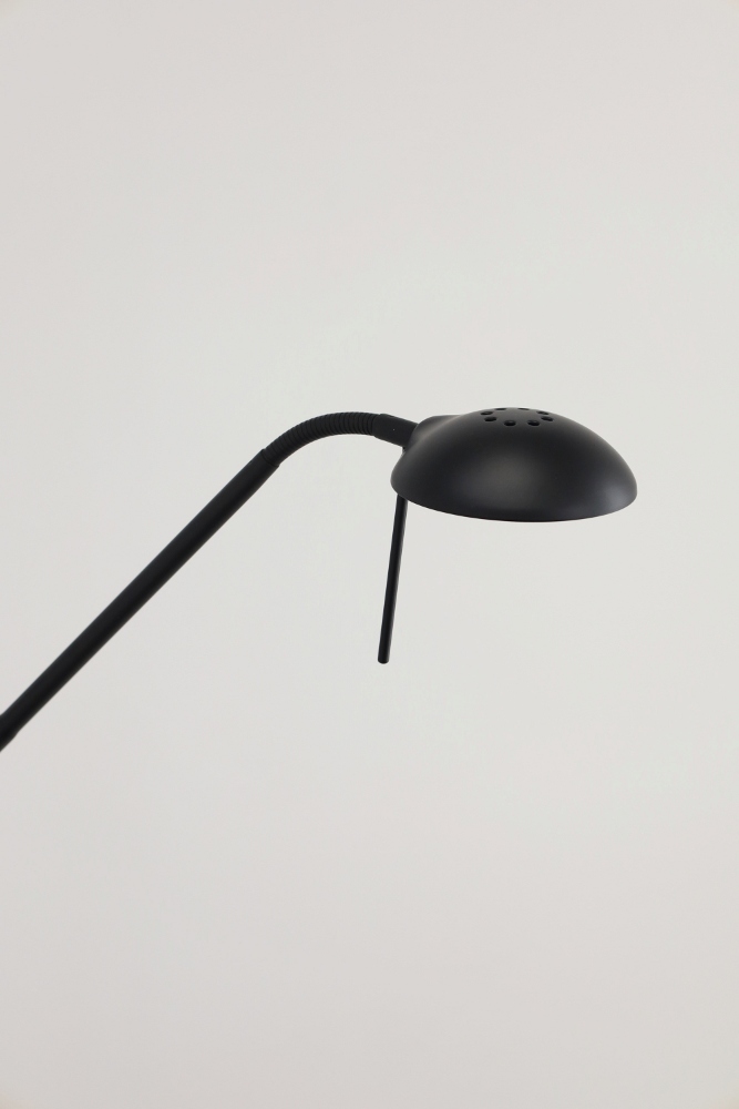 LED vloerlamp uplighter CAMPIONE met leesarm | Zwart
