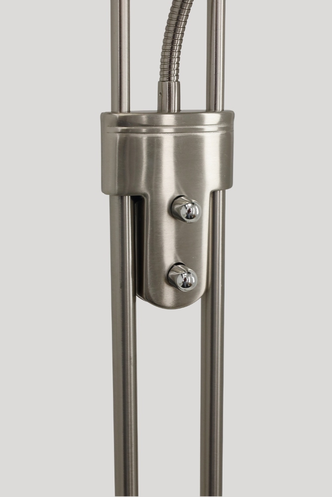 LED vloerlamp uplighter CAMPIONE met leesarm | Staal