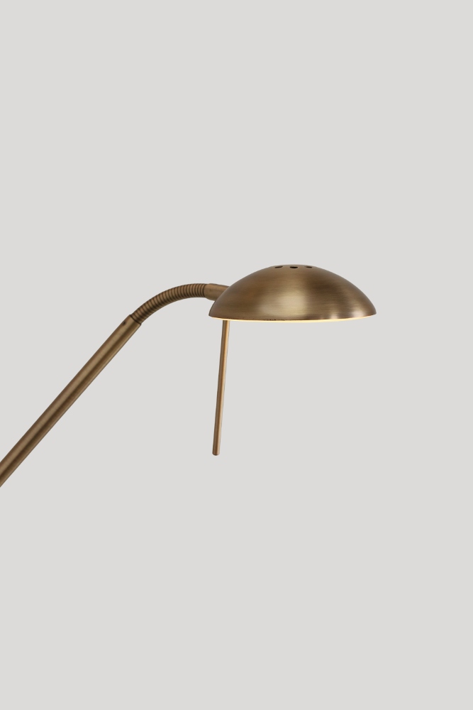 LED vloerlamp uplighter CAMPIONE met leesarm | Brons