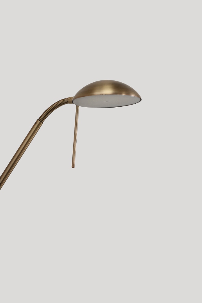 LED vloerlamp uplighter CAMPIONE met leesarm | Brons