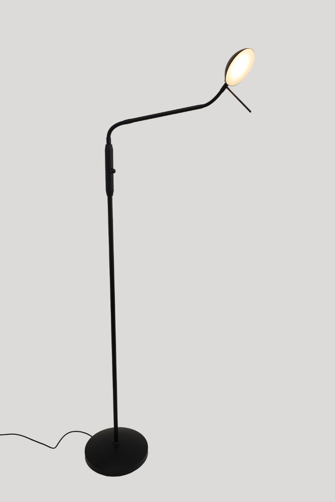 LED leeslamp CAMPIONE met flexibele arm | Zwart