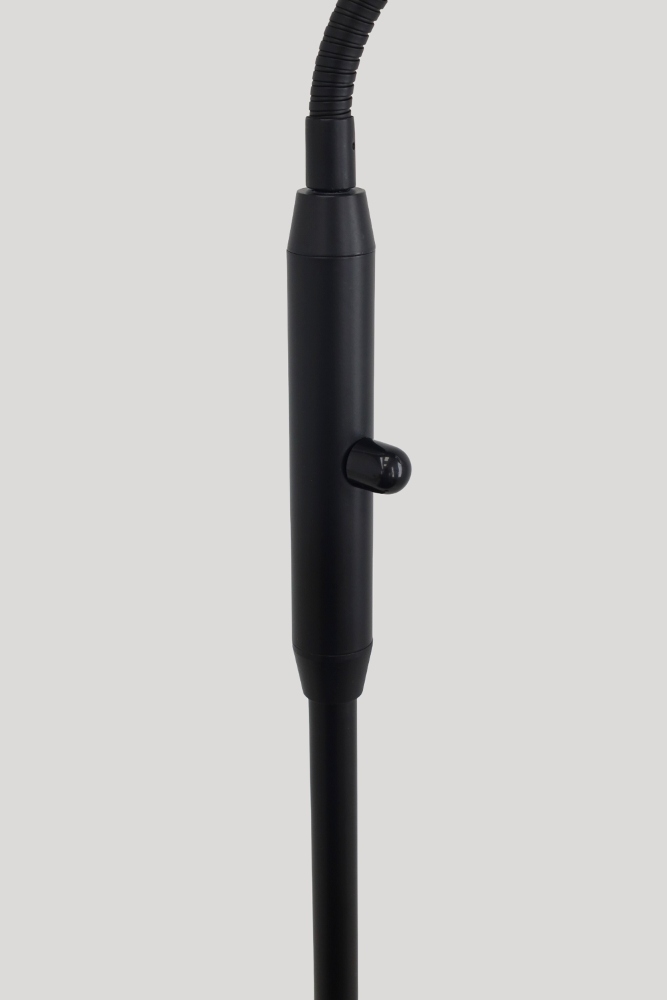 LED leeslamp CAMPIONE met flexibele arm | Zwart