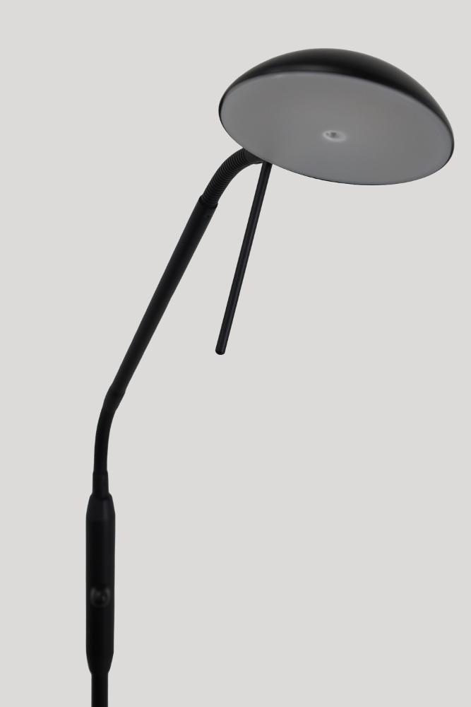 LED leeslamp CAMPIONE met flexibele arm | Zwart