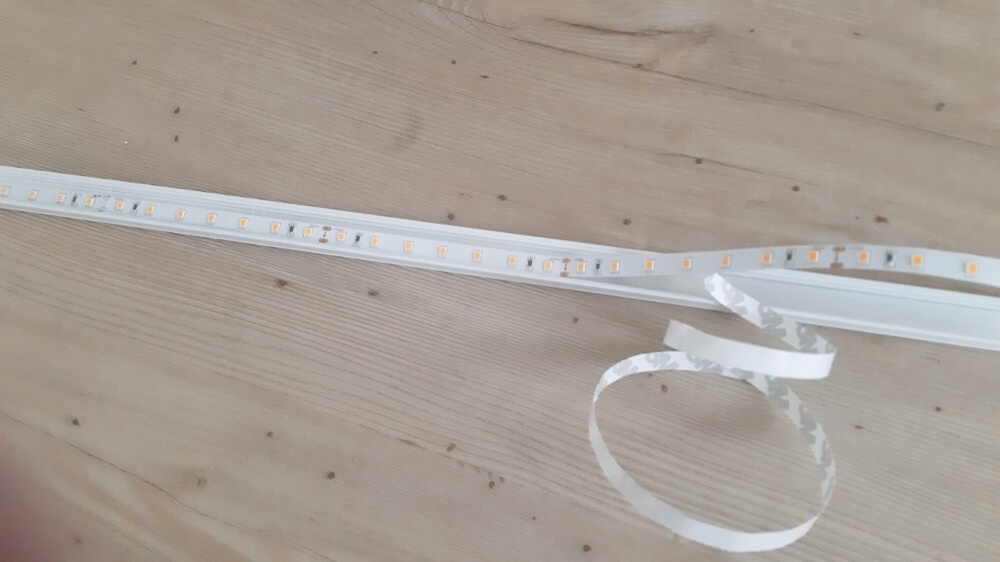 Compleet opbouw LED profiel CLASSIC 18 x 8 mm wit | 2 meter